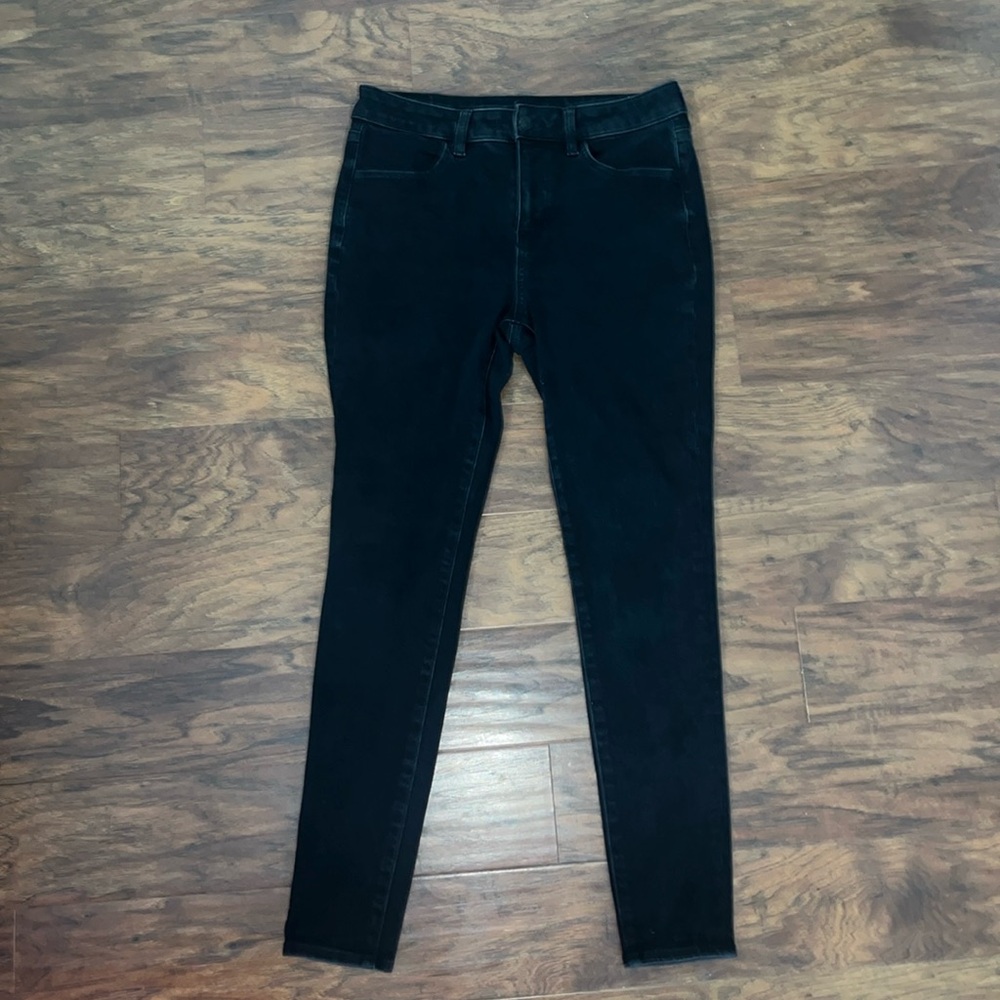EUC AE Women’s Dream Stretch Hi-Rise Jeggings - Black - Size 8 Regular